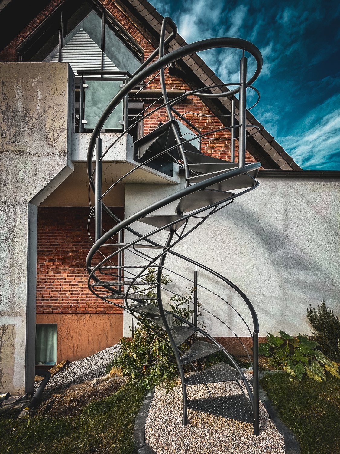 Stahltreppe, Innenraum